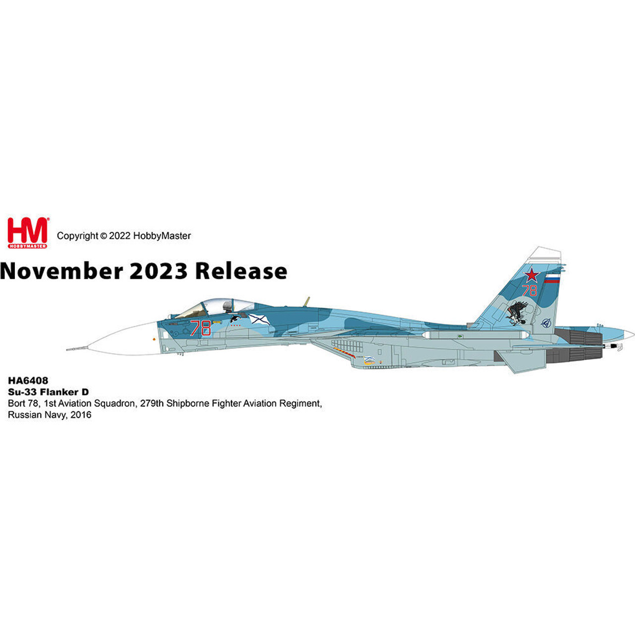 Su-33 Flanker D HA6408W 1:72