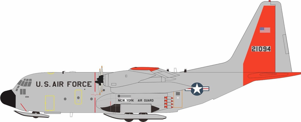 Inflight200 USA - Air Force Lockheed Martin LC-130H Hercules (L