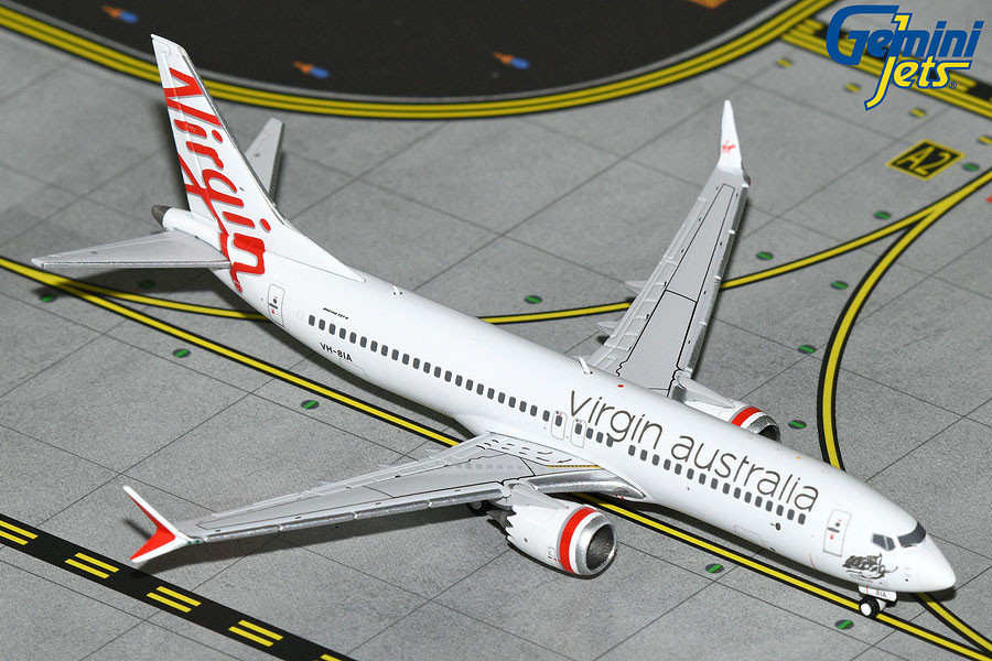 エアーウィーブライト シングル Gemini Jets Virgin Australia Airlines B737 MAX 8 VH-8IA GJVOZ2142