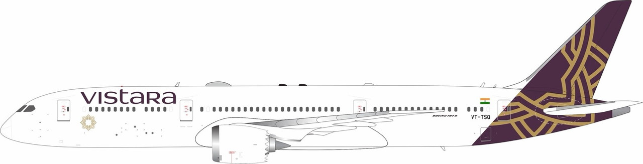 Vistara航空 Boeing 787-9 1/500 INFLIGHT200 VISTARA BOEING B787-9 1:200 DIECAST MODEL
