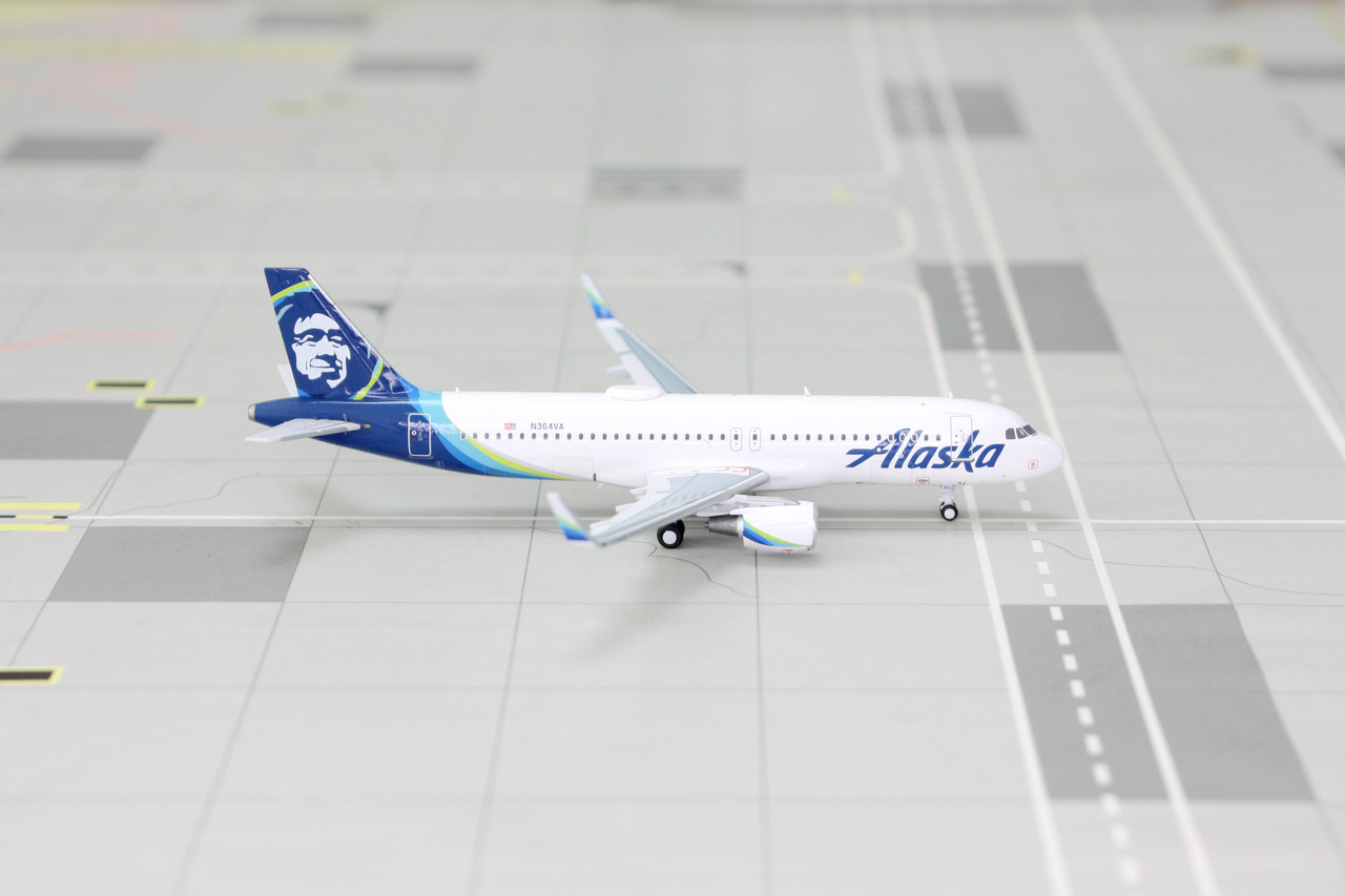 Panda Models Alaska Airlines A320-214 N364VA 52317 1:400