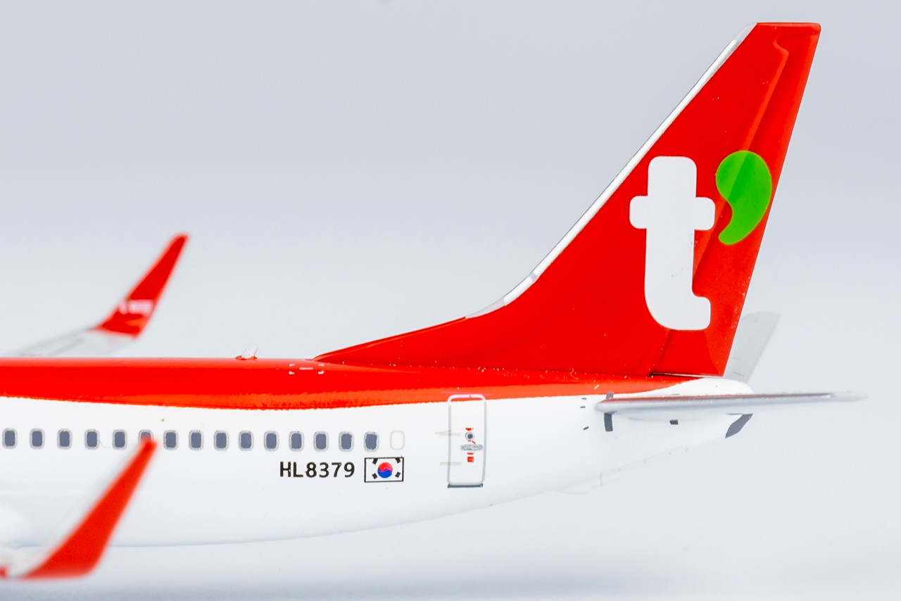 【稀少】ティーウェイ航空 B737-800 モデルプレーン NG Models T'Way Air 737-800/w HL8379 58202 1:400