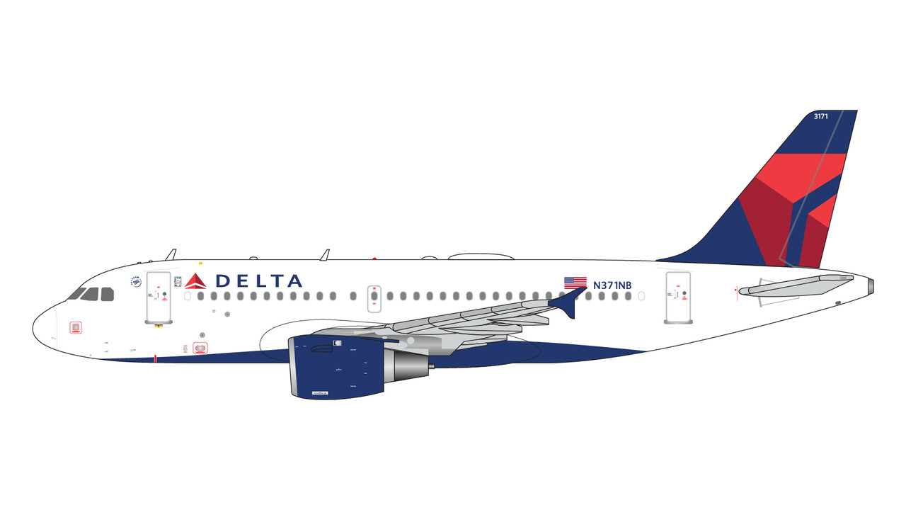 Gemini Jets Delta A319 N371NB GJDAL2093 1:400