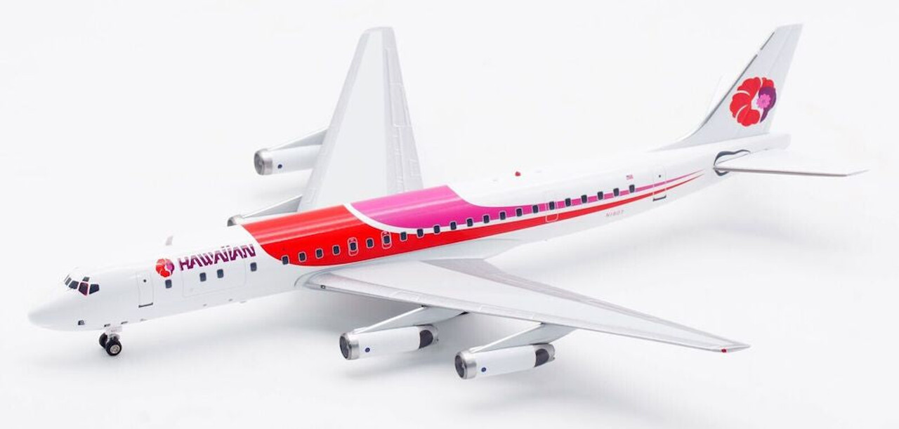 航空機・ヘリコプター Hawaiian DC-8-62H N1807 Inflight200 HAWAIIAN DC-8-62H N1807 with stand IF862HS0823 1:200