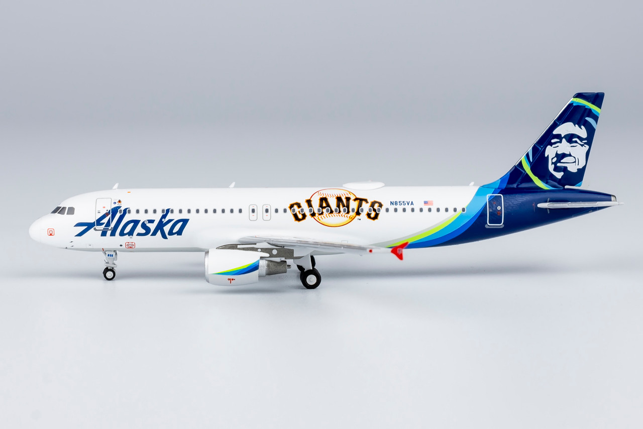 NG Models Alaska Airlines A320-200 San Francisco Giants N855VA