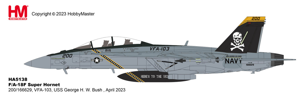 Hobby Master F/A-18F Super Hornet VFA-103, USS George H. W. Bush