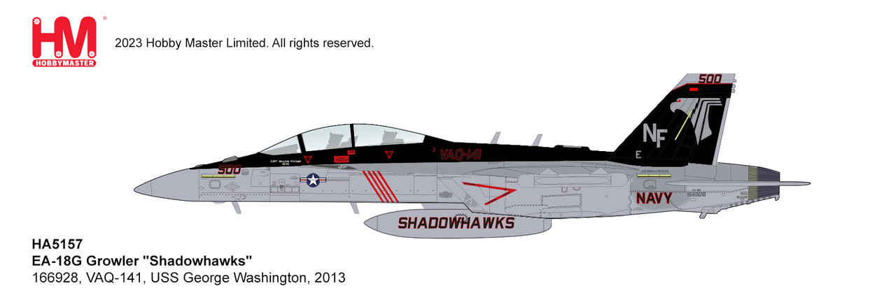 Witty  Wings 製 EA-18G Growler VAQ-141 EA-18G Growler 1:72 Diecast Model - Witty WT-WTW72008-11