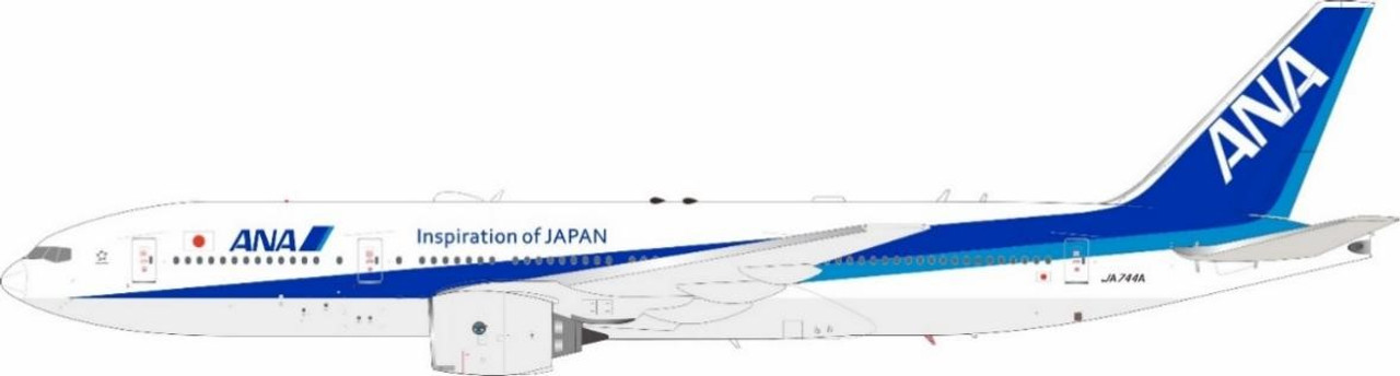 ANA - All Nippon Airways 777-281ER JA744A with stand JF-777-2-003 1:200