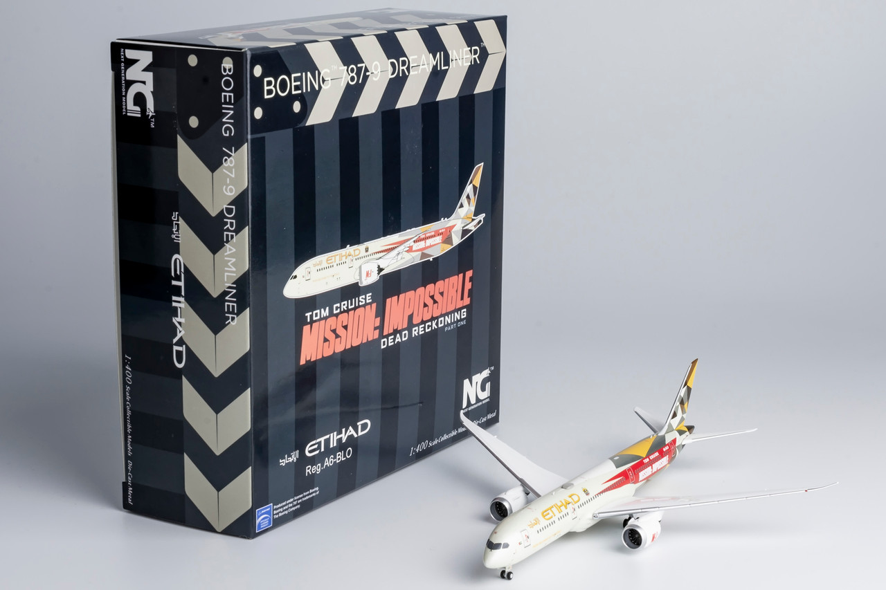 NG Models Etihad Airways 787-9 Dreamliner Mission: Impossible cs 