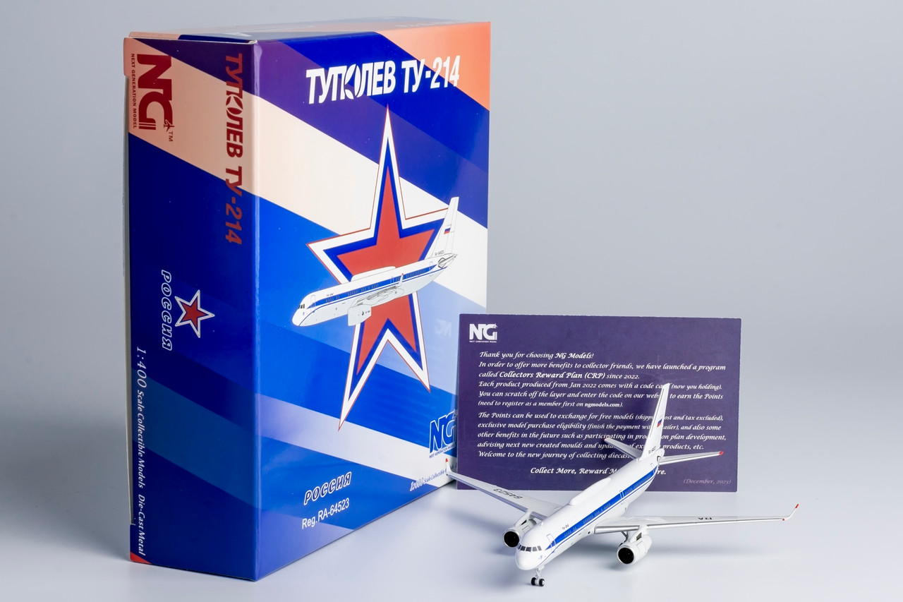 1:400 NG Models Russia State Transport Company Tupolev TU