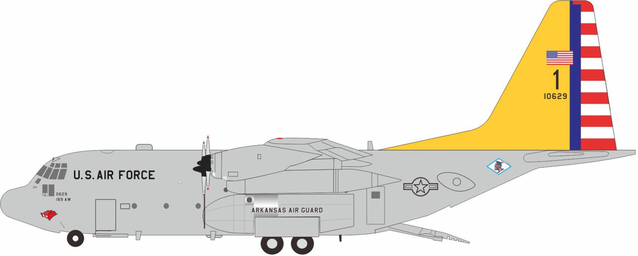 Inflight200 USA - Air Force Lockheed C-130H Hercules (L-382) 81