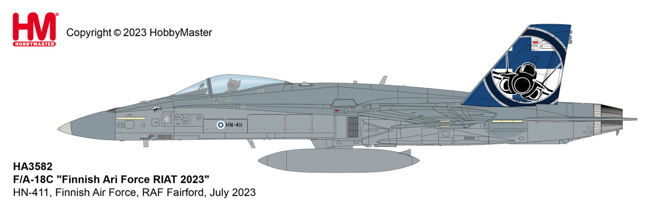 F/A-18C Hornet Finnish Air Force, RAF Fairford, July 2023 HA3582 1:72