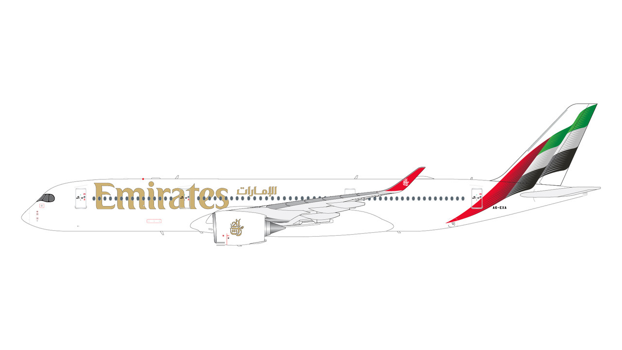 Gemini200 Emirates A350-900 A6-EXA G2UAE1274 1:200