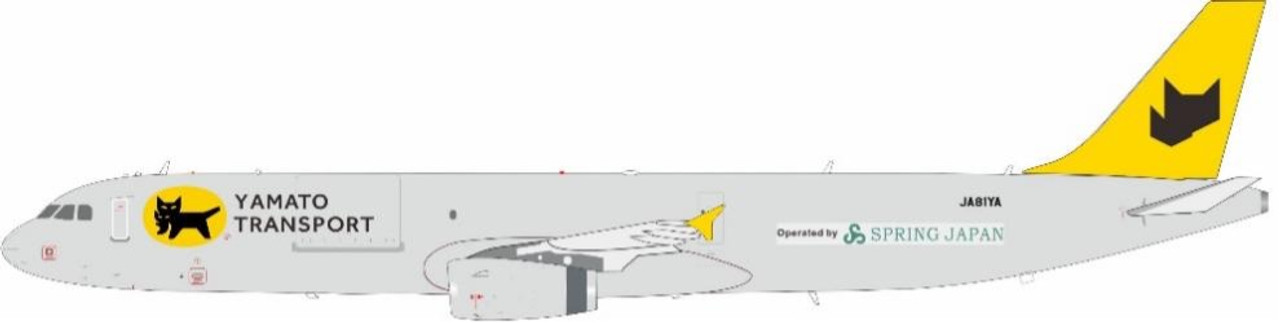 Yamato Transport (Spring Japan) Airbus A321-231(P2F) JA81YA With Stand  JF-A321-030 1:200