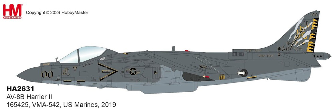 Hobby Master USM Marines AV-8B Harrier II VMA-542, US Marines