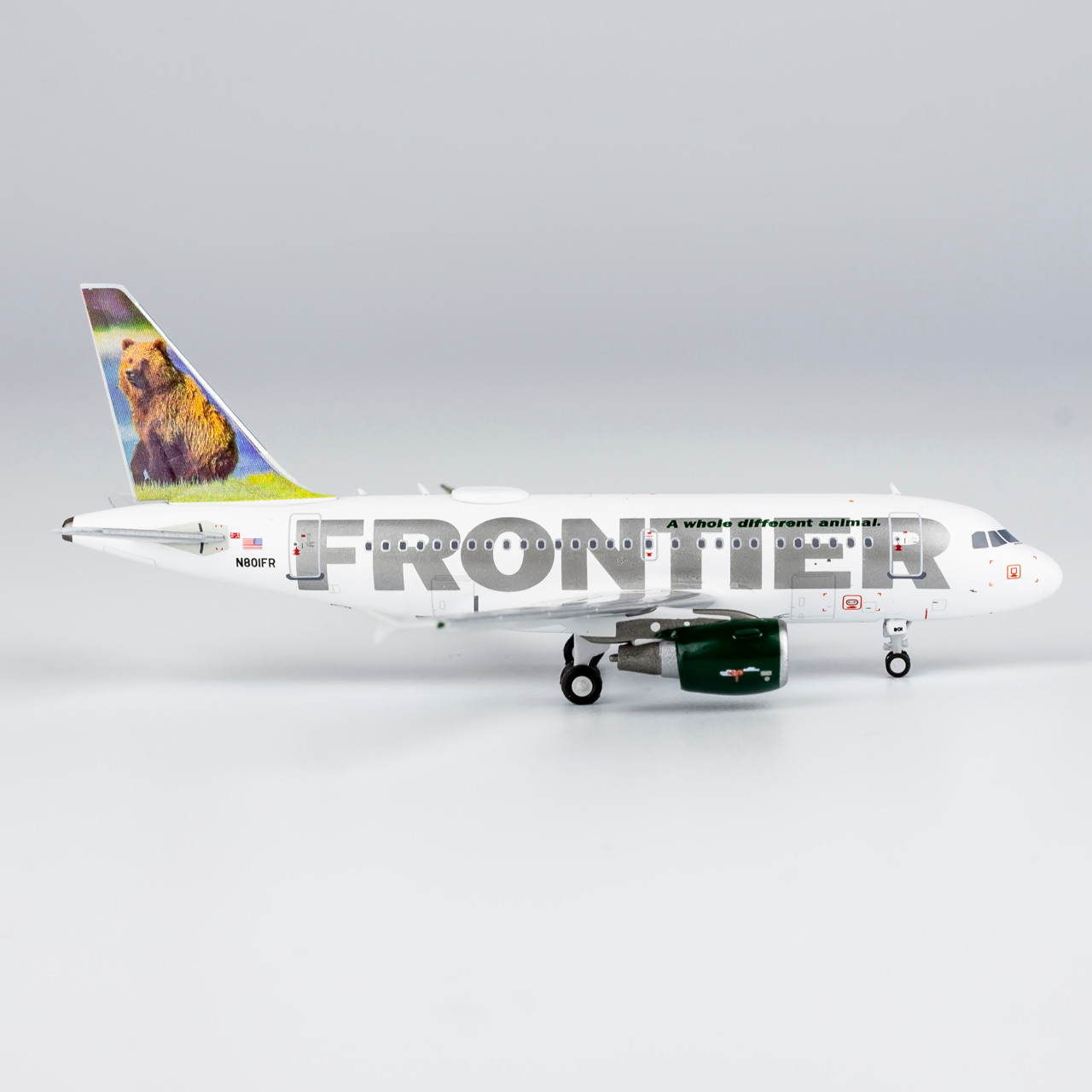 NG Models Frontier Airlines A318-100 N801FR Grizzly Bear 48009 1:400