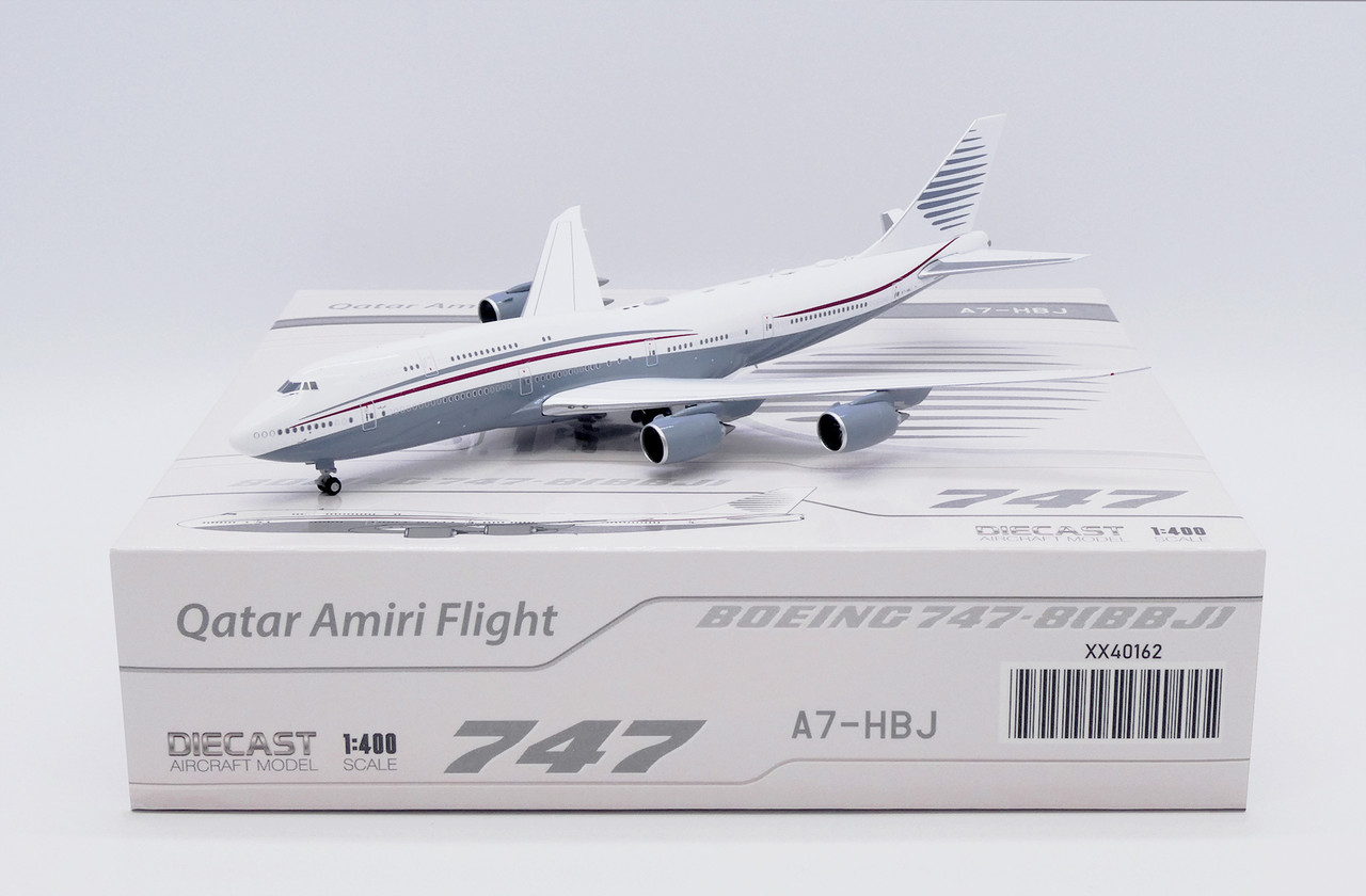 JC Wings Qatar Amiri Flight Boeing 747-8(BBJ) A7-HBJ XX40162 Scale