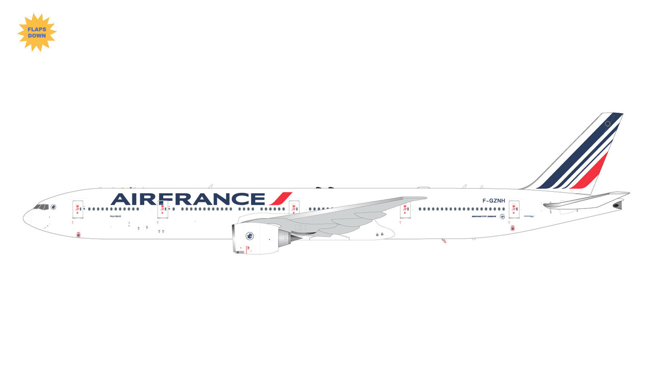Gemini200 Air France B777-300ER flaps down F-GZNH G2AFR1282F 1:200