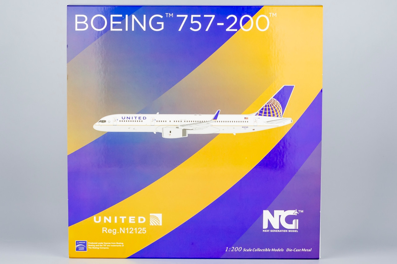 NG Models United Airlines 757-200/w CO-UA merged livery N12125