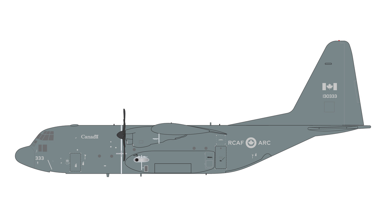 Gemini 1/200 LOCKHEED C-130H カナダ国防空軍 Lockheed C-130H Hercules Transport Aircraft 
