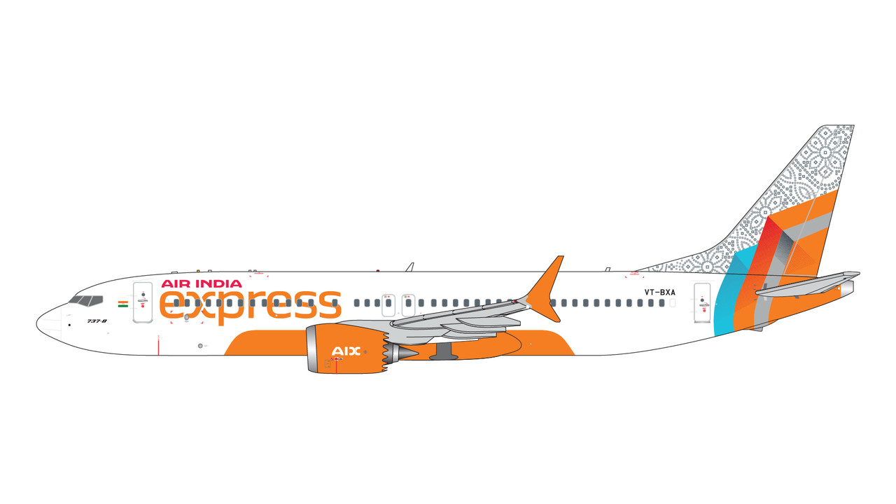 Gemini Jets Air India Express B737 MAX 8 VT-BXA GJAXB2260 1:400