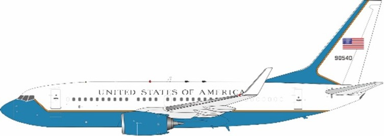 United States Air Force – “2014” 737-7CP C-40C-BBJ 09-0540 JF-737-7-003  1:200