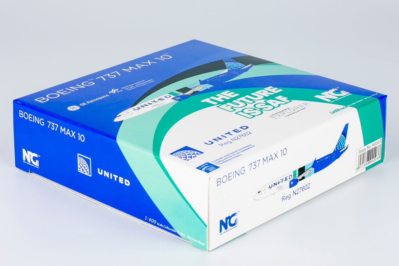 NG Models United Airlines 737 MAX 10 N27602 with 
