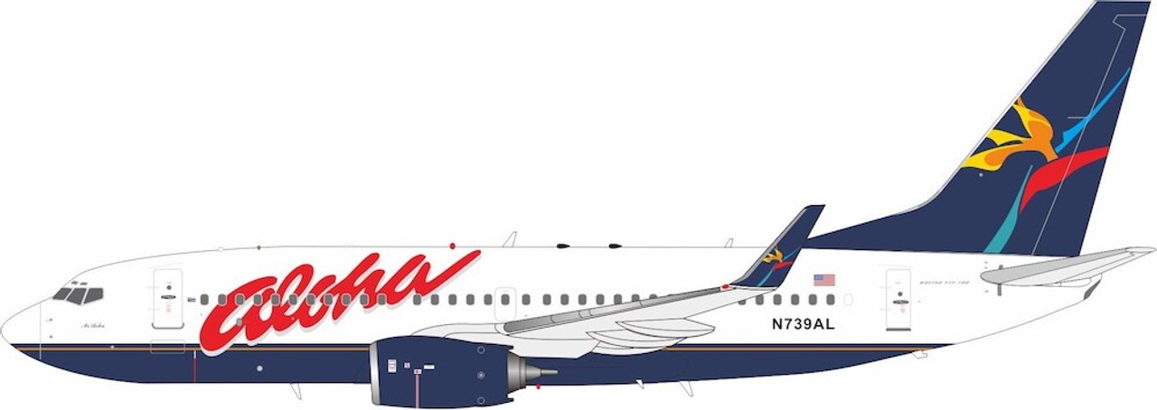 Aloha Airlines Boeing 737-73A Reg: N739AL IF737AQ0324 1:200