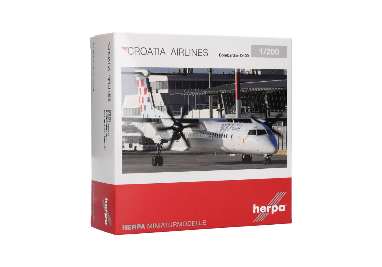 Herpa Wings CROATIA AIRLINES Q400 HE573108 1:200