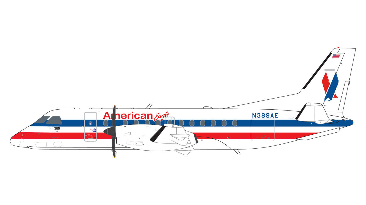 Gemini200 American Eagle N389AE Saab 340B G2AAL1339 1:200