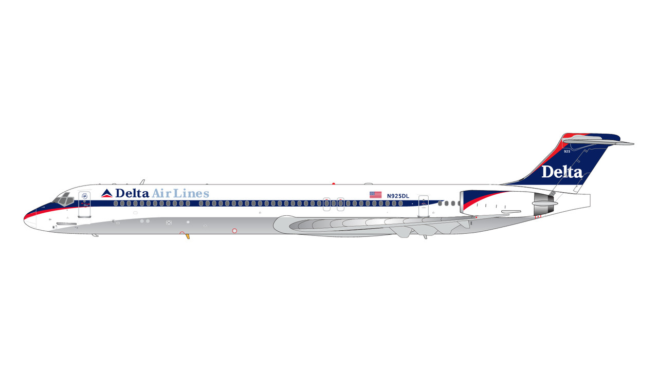デルタ航空 Planetags MD-88 DELTA®- MD-88 PlaneTags Tail # N982DL | Aircraft Skin – MotoArt