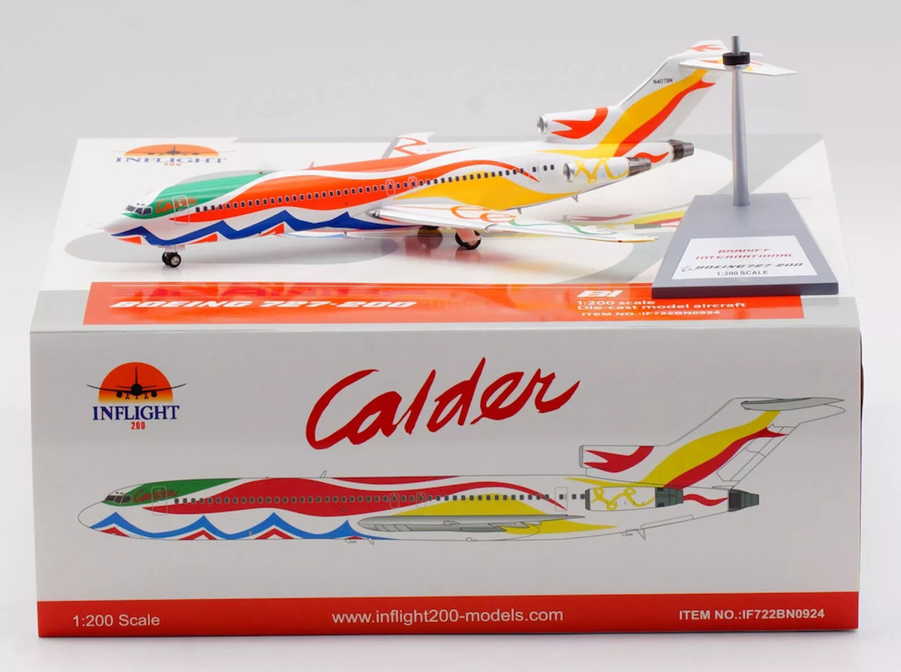 Inflight200 Calder Mexico Livery Boeing 727-291 N407BN with