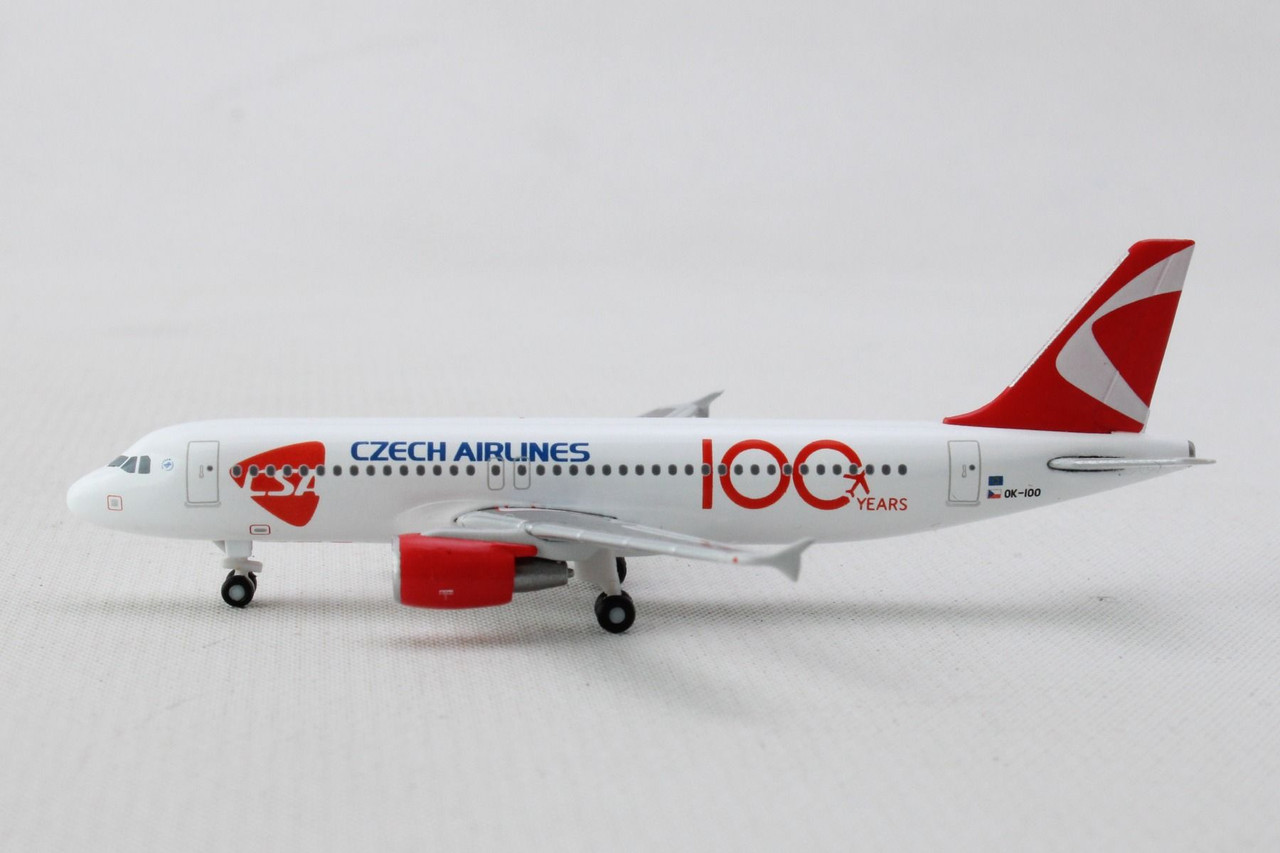 Herpa Wings CSA Airbus A320-200 100 YEARS HE537667 1:500