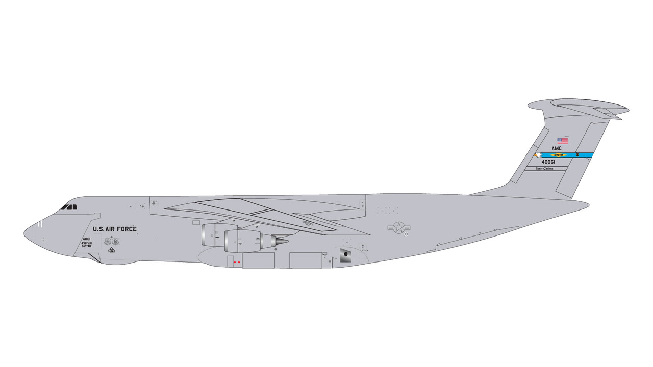 Gemini Jets U.S. Air Force C-5M Super Galaxy Dover Air Force Base