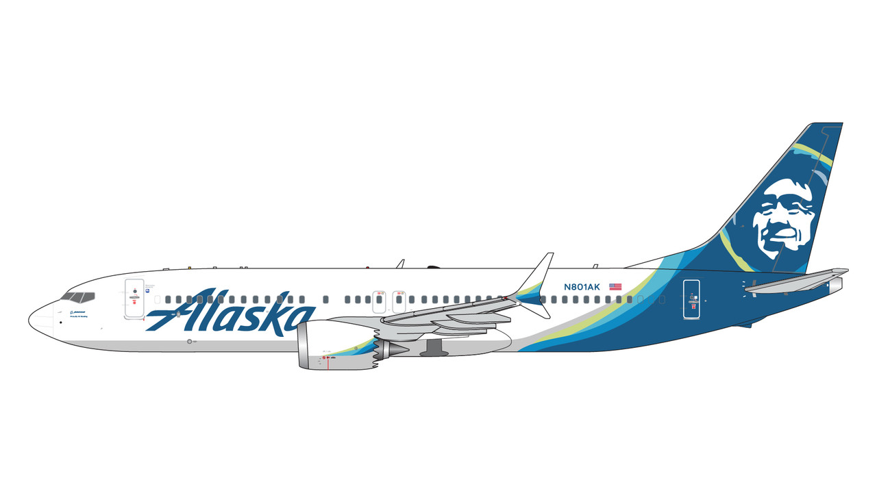 Gemini Jets Alaska Airlines B737 MAX 8 N801AK GJASA2273 1:400