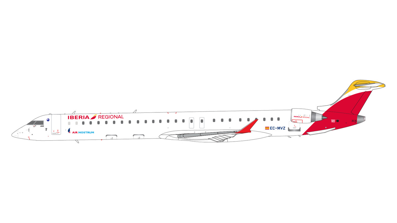 Gemini200 Iberia Regional CRJ1000 *NEW MOULD!* EC-MVZ G2IBE1228 1:200