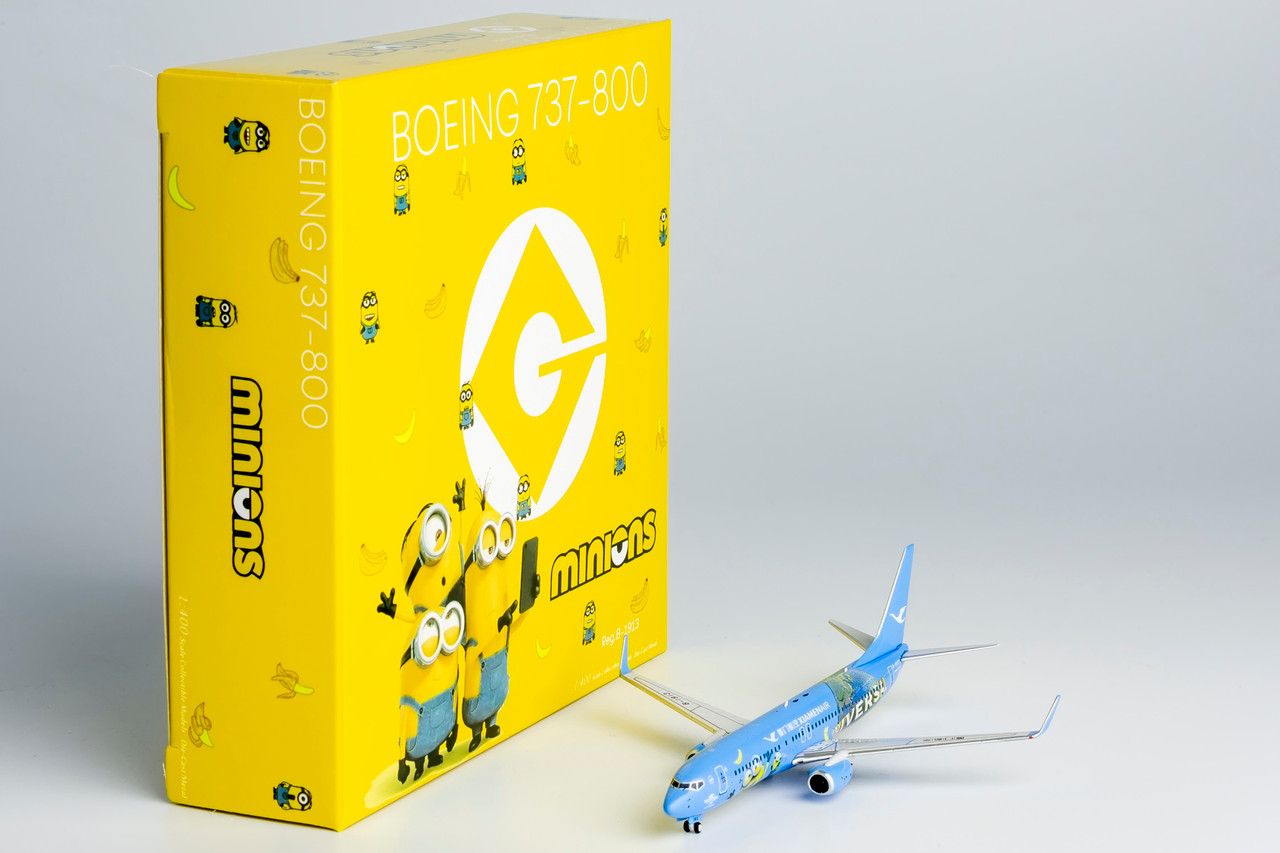 新品@廈門航空B737-800 USC minion特別塗装ジェット1/400