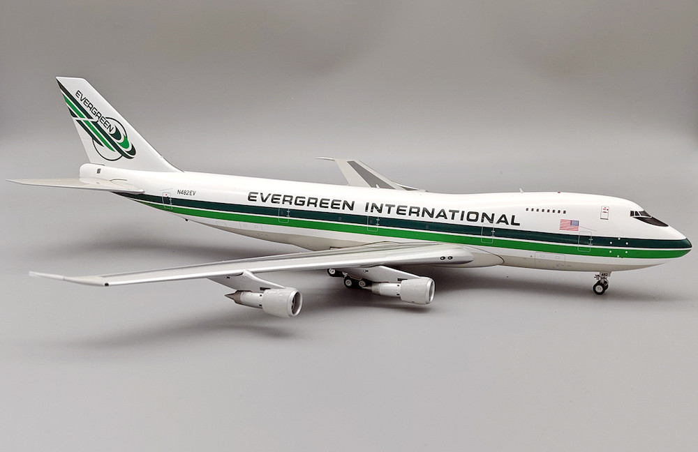 Evergreen International Airlines Boeing 747-212B N482EV with stand