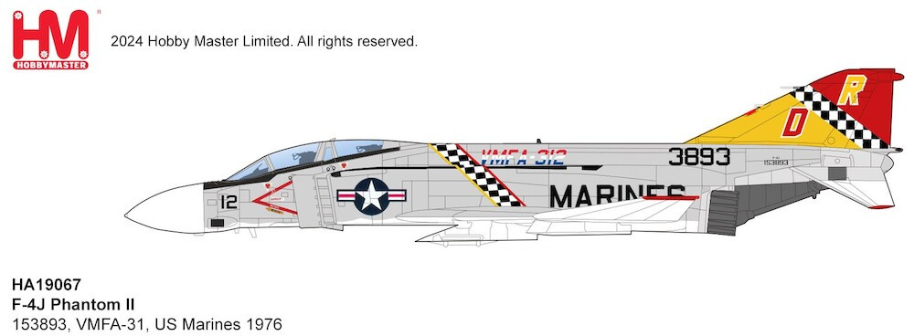 Hobby Master F-4J Phantom II 153893, VMFA-31, US Marines 1976
