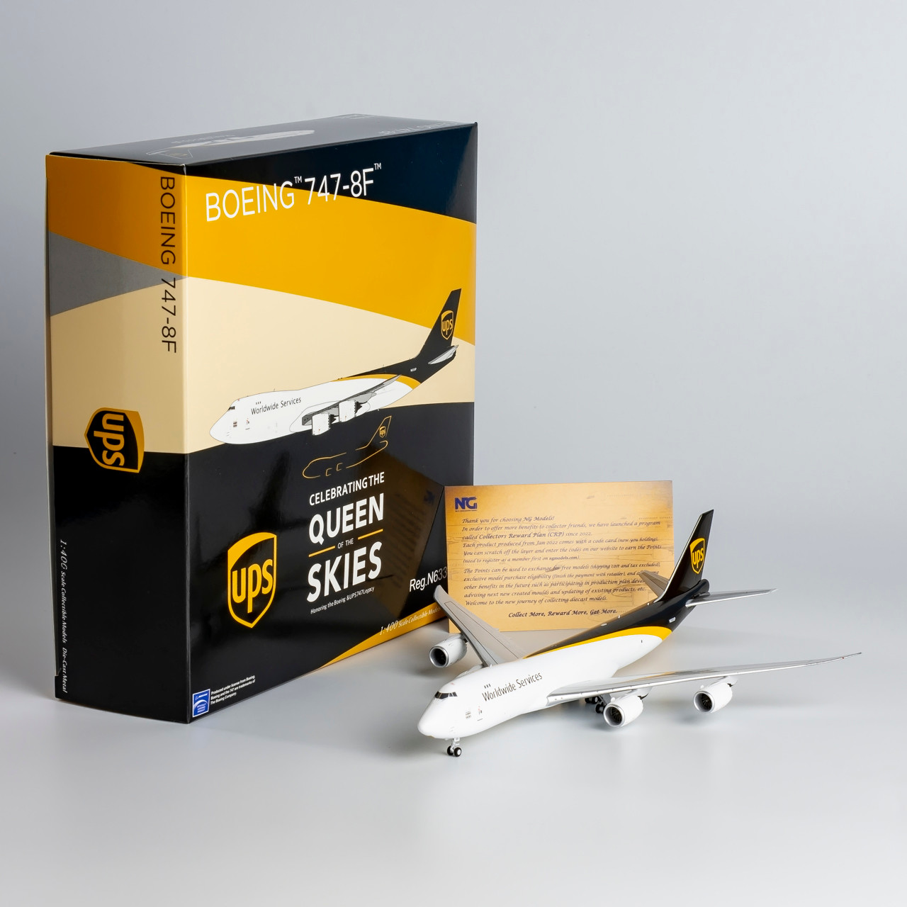NG Models United Parcel Service - UPS 747-8F Celebrating The Queen