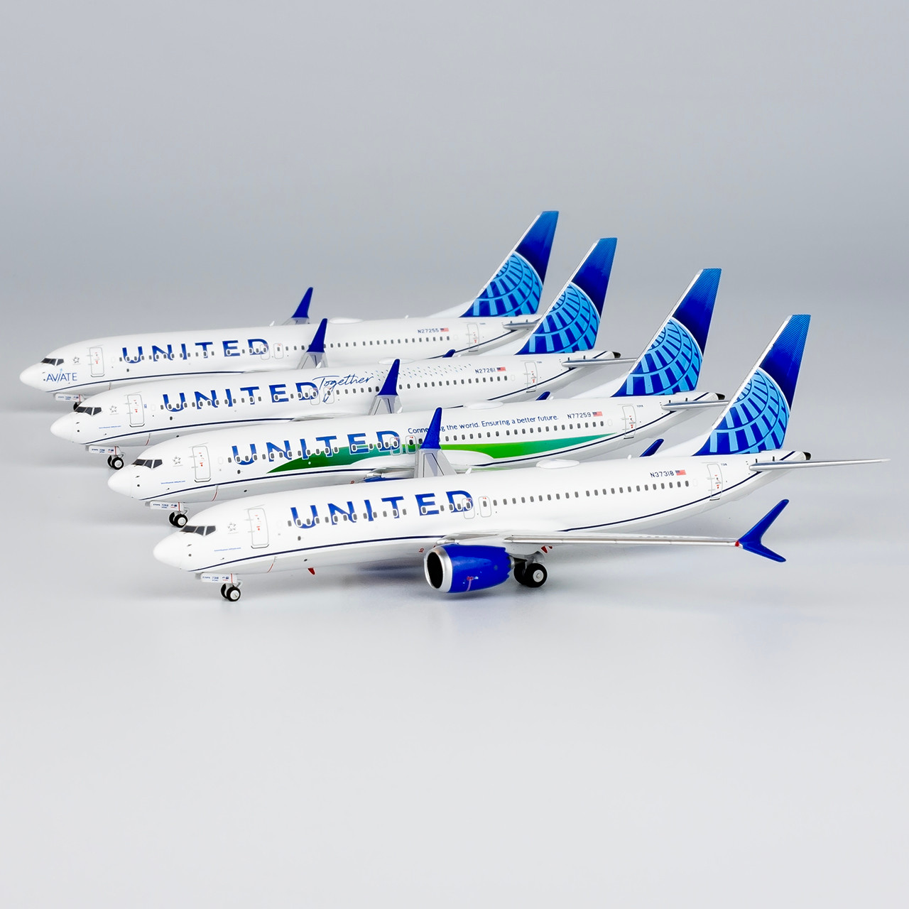 NG Models United Airlines 737 MAX 8 Blue Evolution c/s N37318