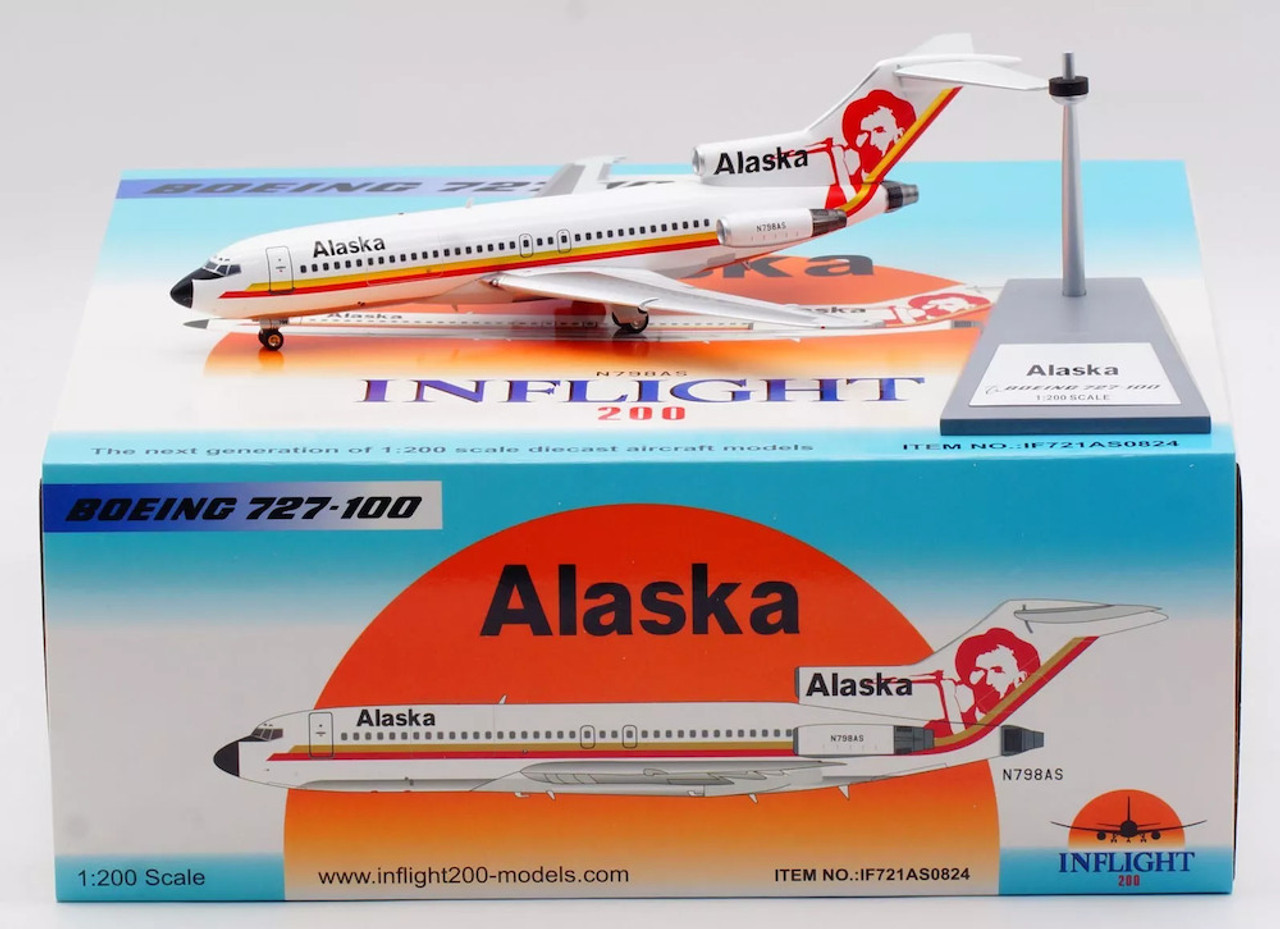 Alaska Boeing 727-200 1/200スケール Alaska Boeing 727-200 1/200 Scale | eBay