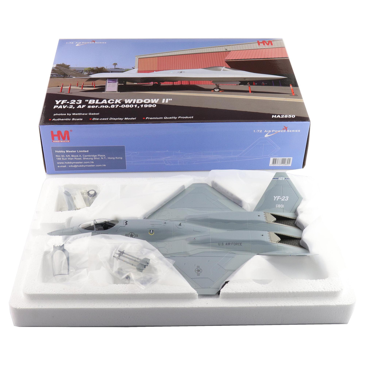 エスワンフォー(S14) YF-23 PAV-1 PAV-2 2機セット 1/144 YF-23 PAV-2 Gray Ghost アメリカ空軍 ダイキャスト 完成品 S14