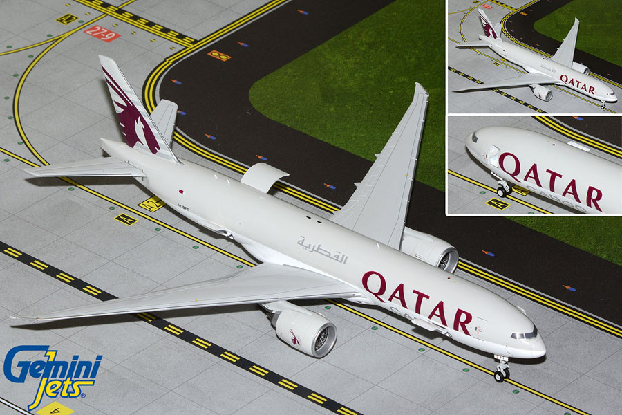 Gemini200 Qatar Airways Cargo B777-200LRF Interactive Series A7