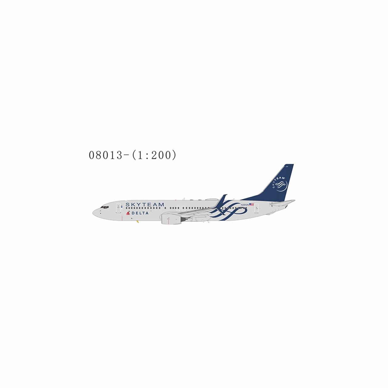 NG Model Delta Air Lines 737-800/w Skyteam c/s; Delta's