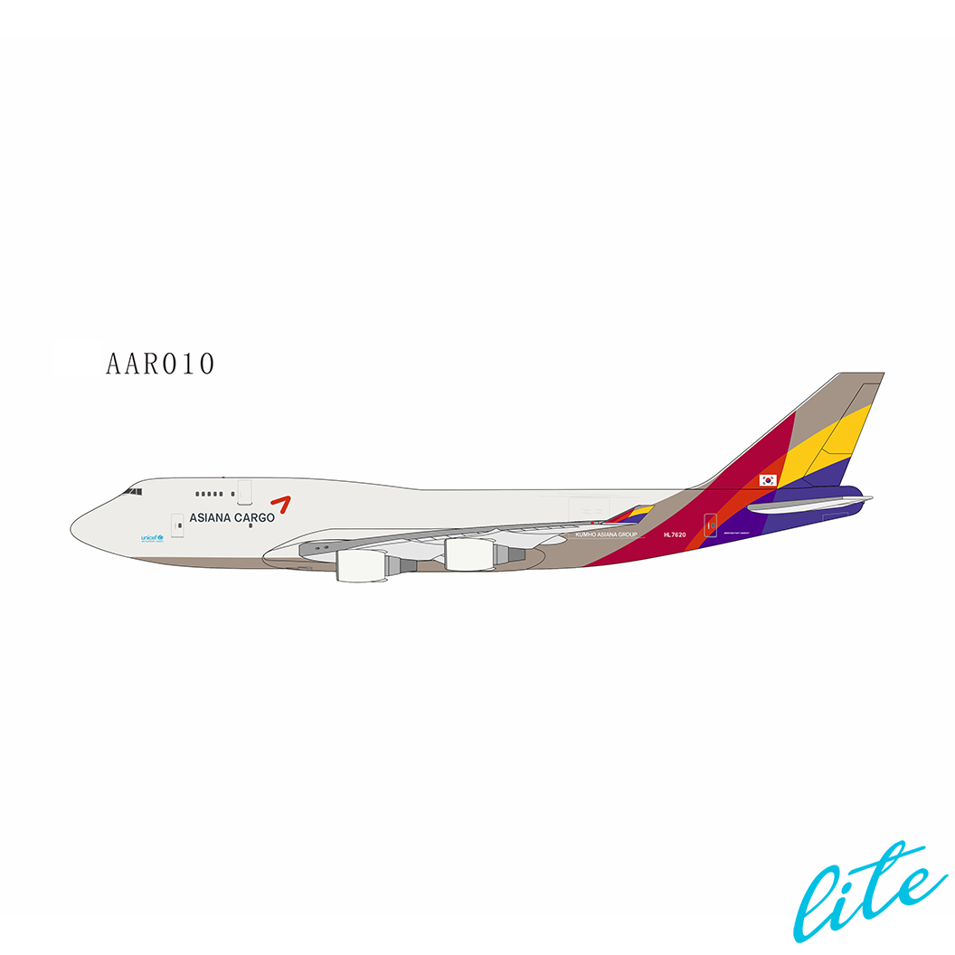 NG Lite Asiana Cargo 747-400BDSF HL7620 AAR010 1:400
