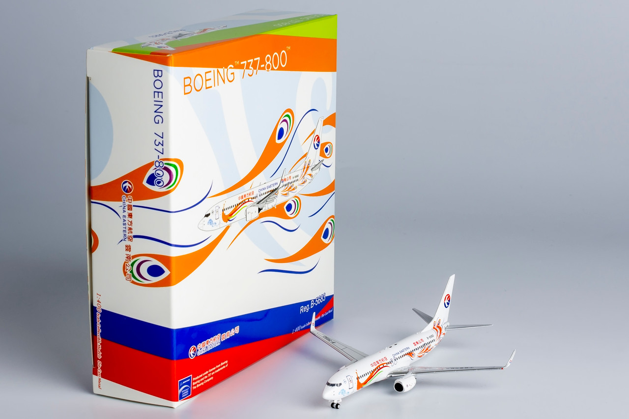NG Model China Eastern Airlines 737-800/w Yunnan Peacock (orange
