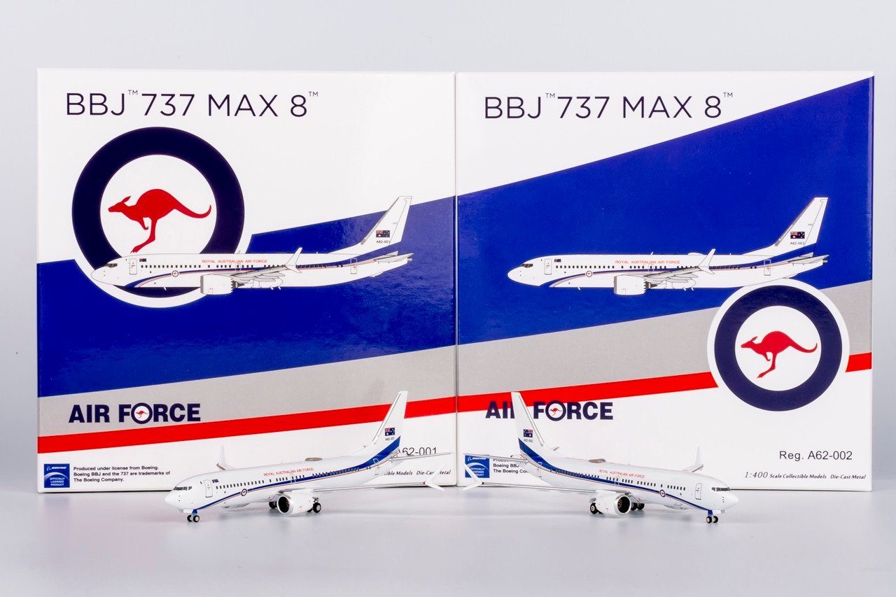 NG Model Royal Australian Air Force (RAAF) BBJ 737 MAX A62-001 88035 1:400