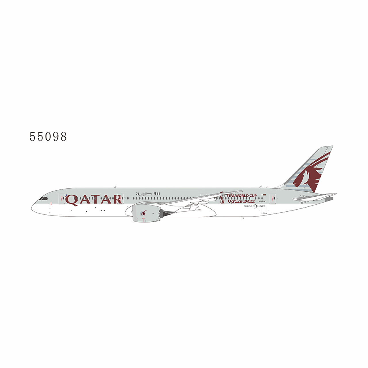 new! QATAR航空／Boeing747 /ワールドカップ1/150 NG Model Qatar Airways 787-9 Dreamliner with 