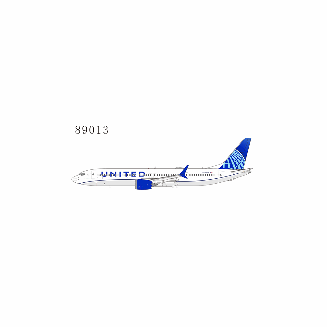 NG Model United Airlines 737 MAX 9 Blue Evolution livery N77578